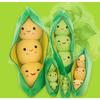 Popular Soft Plant Cotton Pea Pod Plush Toy Doll Cute and Comfortable Couple Bean Sleeping Pillow Valentine's Day Gift
