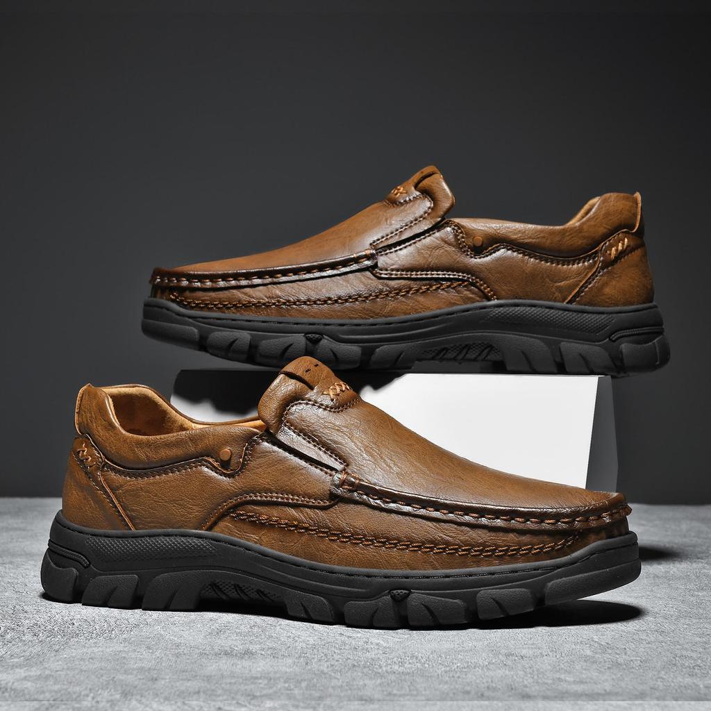 Ručně vyráběné kožené boty Muži Běžné Business Oxfords Boty Pro muže Ploché boty Mokasíny Pánské boty