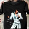 NEUE Kollektion Elvis Presley Unterschrift Seltenes Schwarzes Hemd Alle Größen