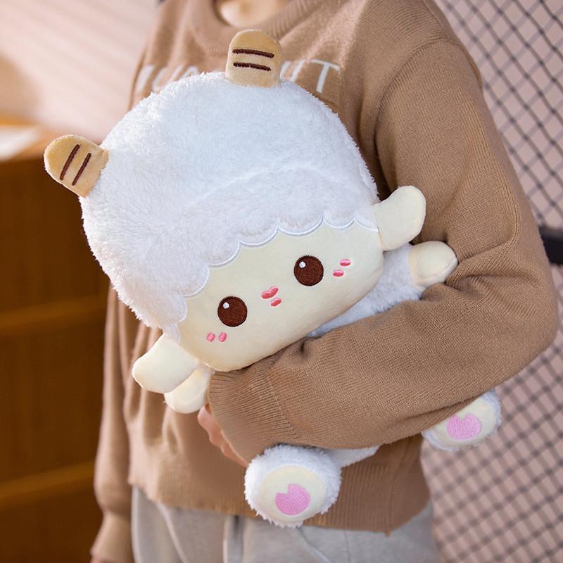 Cute Cartoon Lamb Plush Doll Stuffed Animal Toy For Kids Birthday Gift Girls