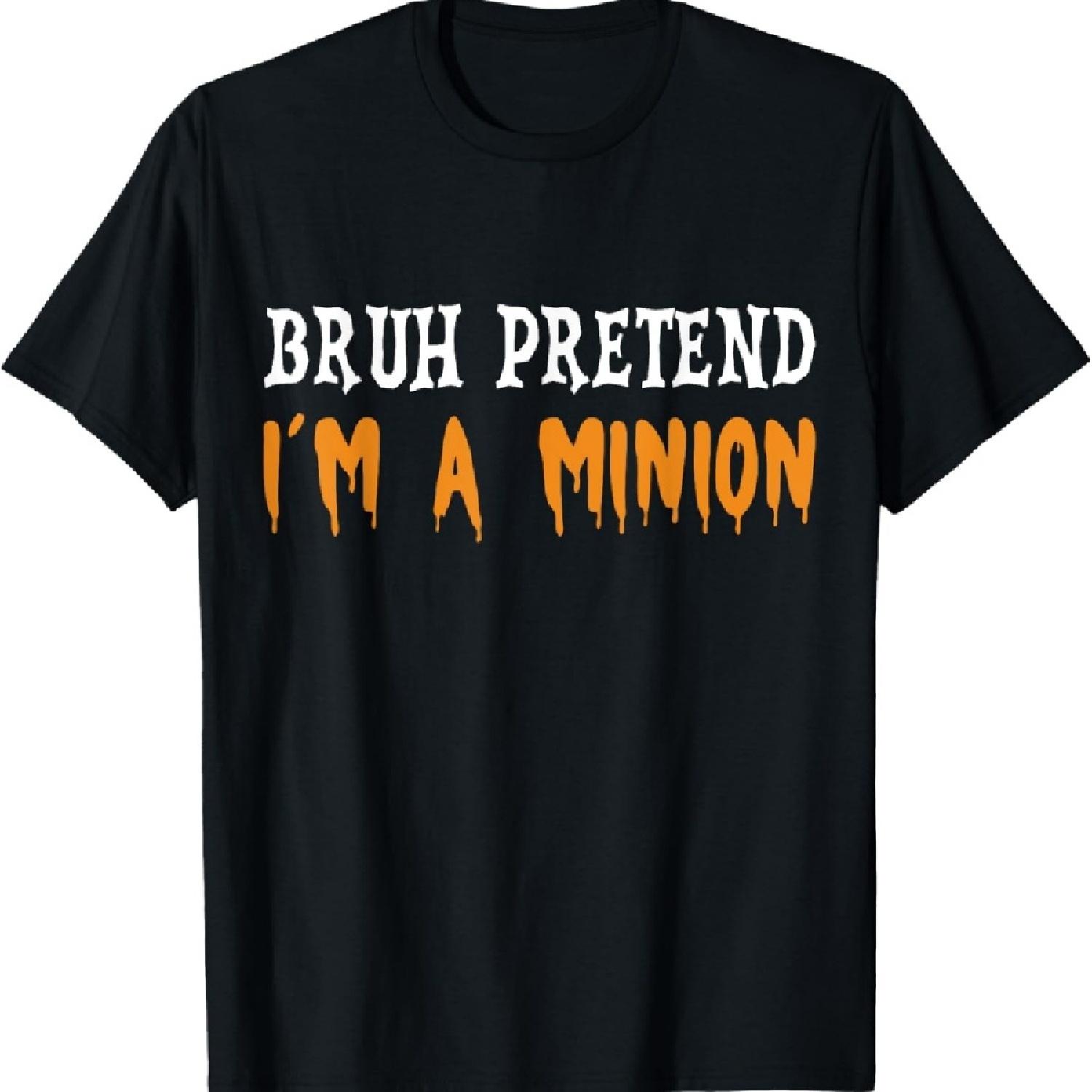 Забавная футболка с цитатами, вдохновленными мемом «Притворись, что я миньон» S