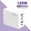 Charger 120W Mobile Phone Fast Charging Type-C US Plug PD/USB Multi-Port Safe Efficient Charging High Power Charger