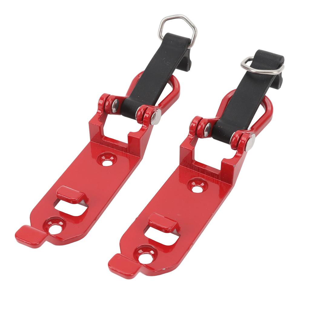 2 Pcs Roof Rack Shovel Holder Heavy Duty Metal Rubber Clamp Mounting Kit for Car Truck Garage Red