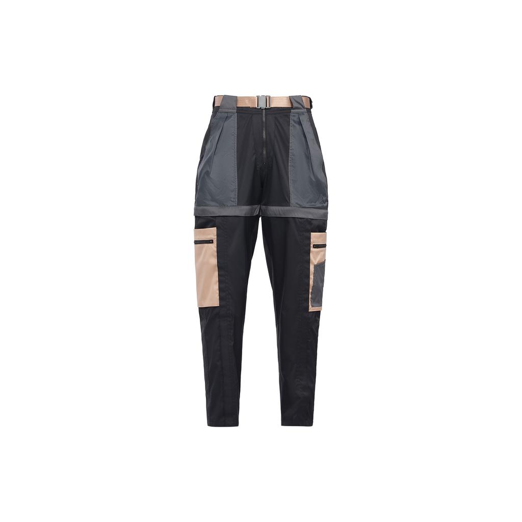 Jordan Spliced Contrast Multi-Pocket Removable Casual Pants Women Bottoms Black DD7098-010