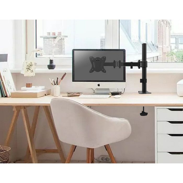 Držák plochého monitoru - EQUIP - 650151 - Černý - Kompatibilní až do 68,6 cm (27'') - Kancelář