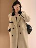 Plus Size Women's Woolen Coat - Korean Style Mid-Length Autumn/Winter Jacket