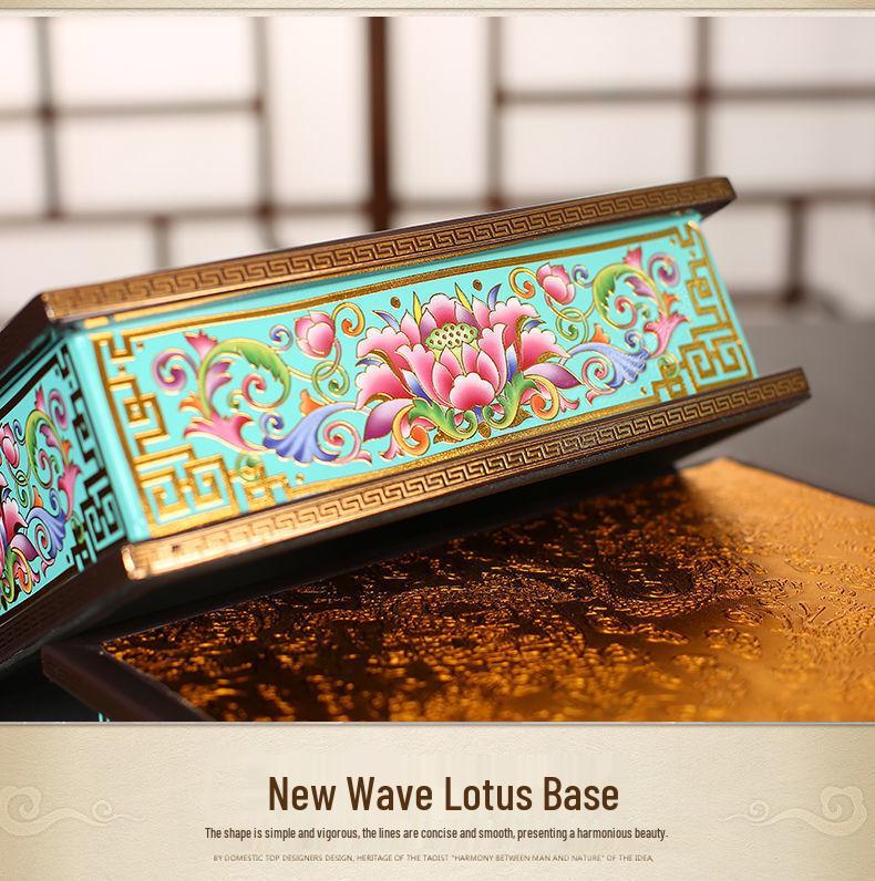 Guan Yin & Guan Gong Elevated Worship Stand for Buddhas & Gods Display