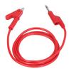   Clip Test  s Banana Plug Wire Cable Flexible for Electrical Testing J.70035‑1 4mm