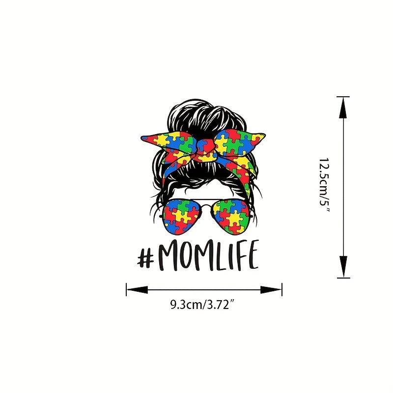 

6.82x10cm Autistic Mom Stickers Car Bumper Stickers Windshield Stickers Laptop Stickers Car Window Stickers