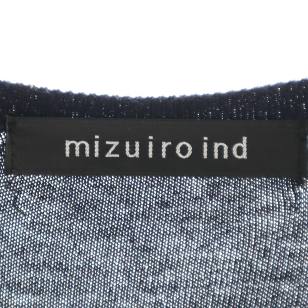 mizuiro ind Long sleeve V neck knit cardigan Navy Women Used