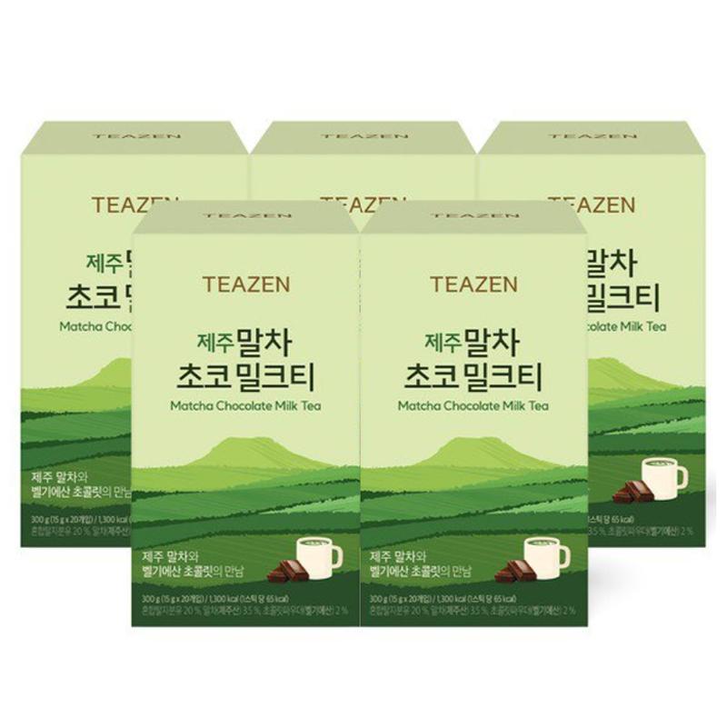 Teazen Matcha Czekoladowa Herbata Mleczna w Proszku 15g (5 opcji)