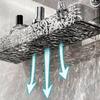 Easy Install Shower Shelf for Bathroom Wall Mounted Suction Cup Faucet Storage Rack Shampoo and Accessories Holder