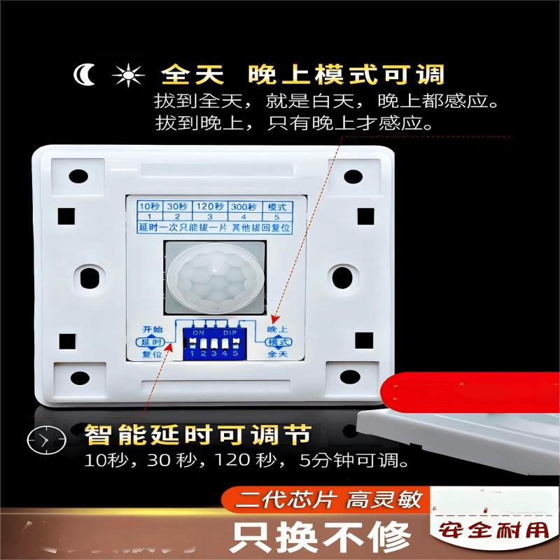 DELIXI Adjustable Infrared Human Body Sensor Switch