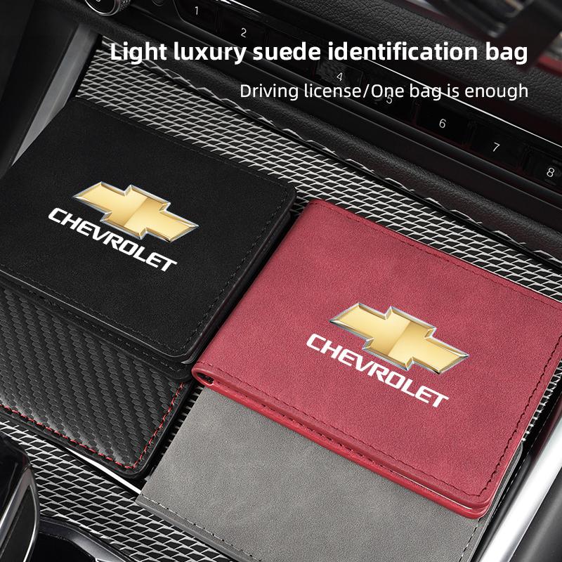 Führerschein-Tasche Lederhülle Ausweishalter Für Chevrolet Corvette Montana TrailBlazer Silverado Traverse Camaro Suburba
