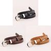 Leather Womens Belt With Pin Buckle For Casual Office Style