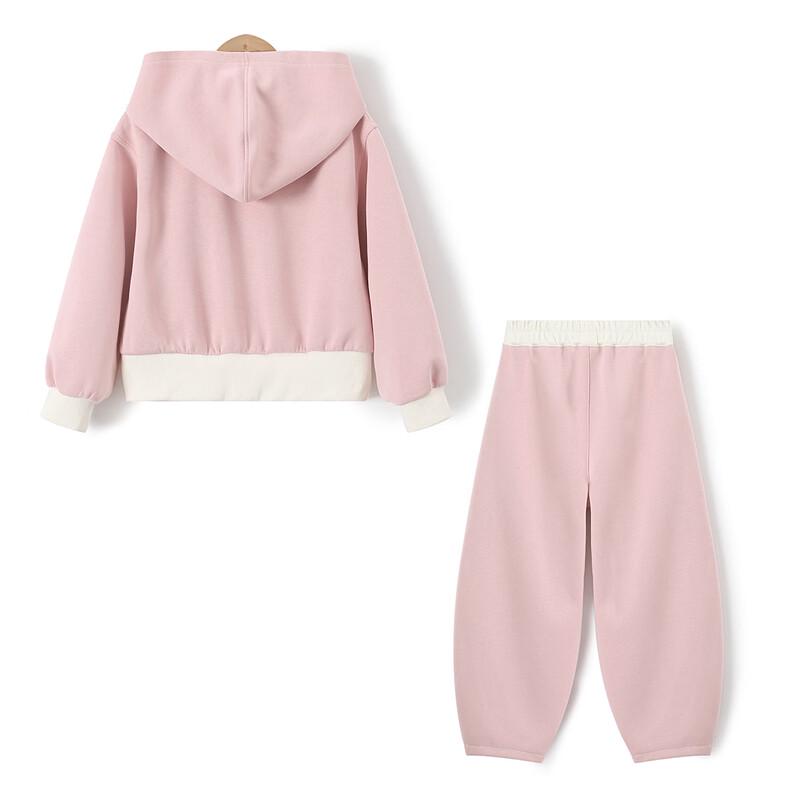 Montagut Girls' Hooded Sweatshirt & Jogger Set