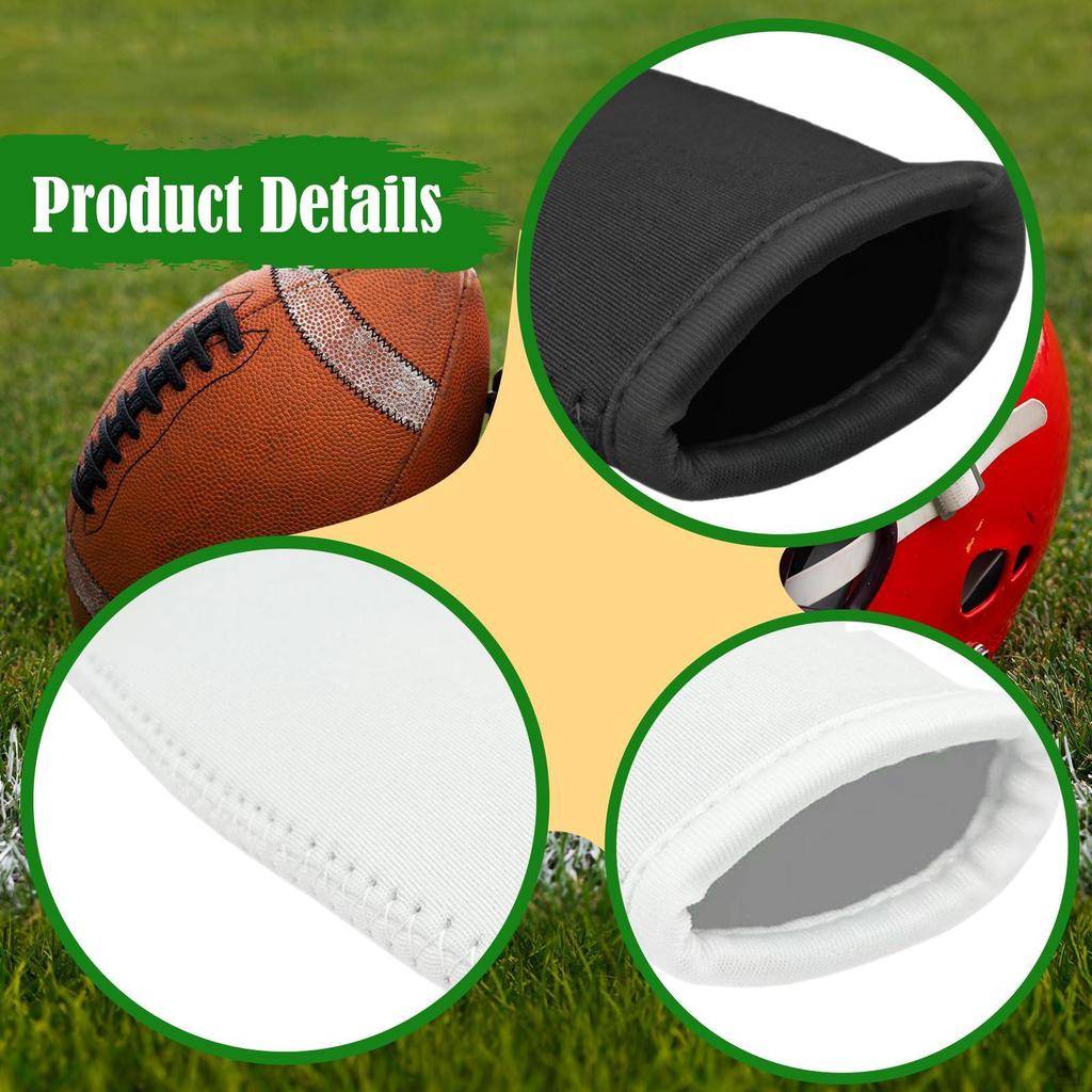 Balení 2 chráničů brady na fotbalovou helmu, Popruh pro The