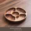 Abay Walnut Wood 5-Compartment Serving Tray