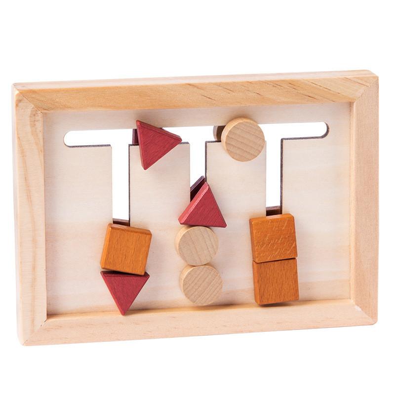Matching Shape Wooden Game Board Children Puzzle Toy For Cognition Shape