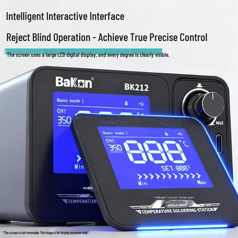BaKon BK212 Smart Digital Soldering Station with Automatic Sleep Function and Constant Temperature Control