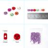 100Pcs/Lot 7mm Acrylic Beads Emoticon Pattern Color Flat Round Hole Size 1.3mm Beads Diy Cute Bracelet Necklace Accessories