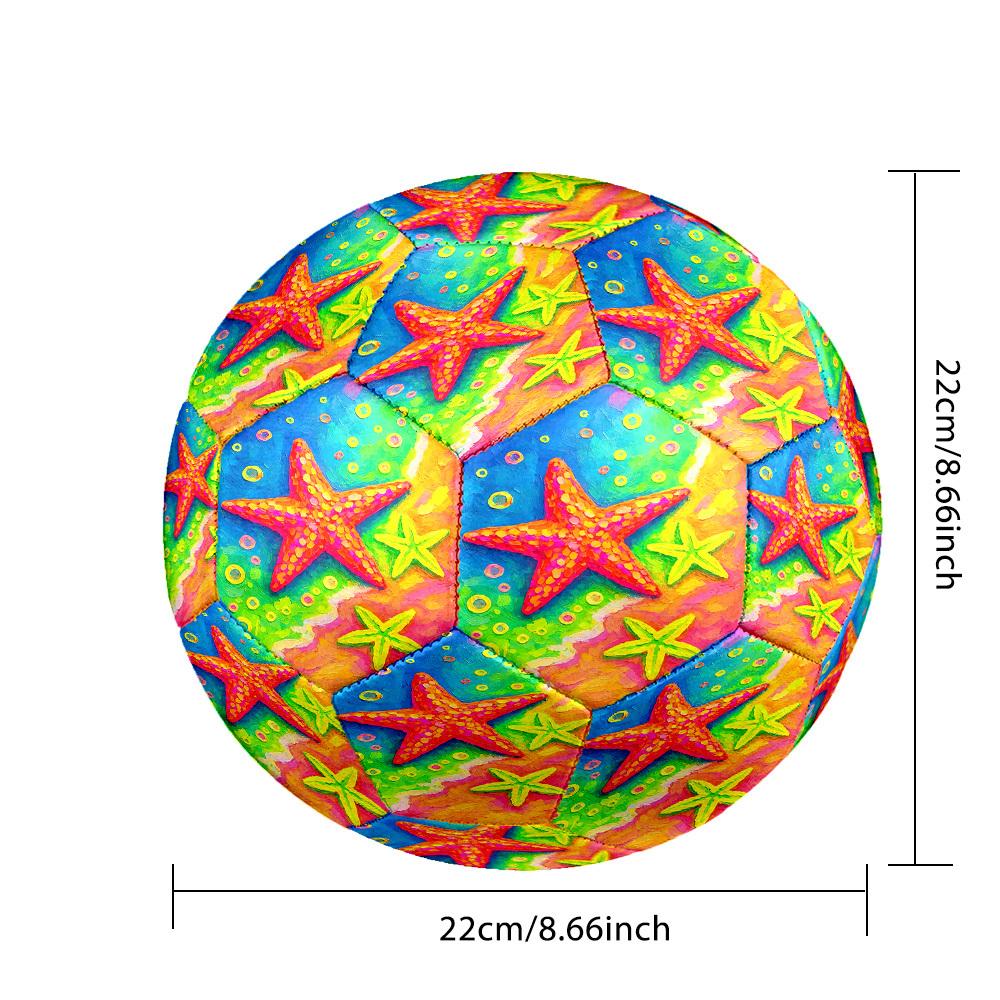 1pc Starfish Dreamscape Size 5 Soccer Ball Professional Match Training Football Indoor &Outdoor Sports Ball Lightweight Durable c65114