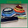 Hat Knit Unisex With Stripe Print No Brim Design For Winter Outdoor Activities