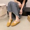 Sheepskin Version! Inner Heightening Rhinestone Baotou Half Drag Girl 2025 Summer New Mesh Breathable Fairy Wind Cool Slippers