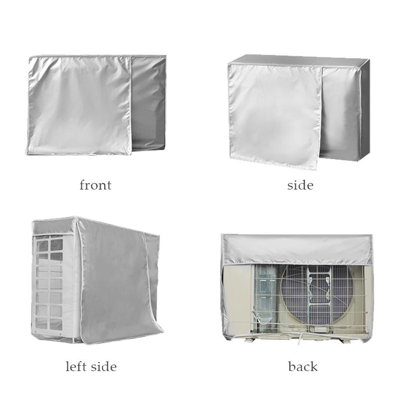 2 Size Air Conditioner Cover Outdoor Unit Protective Cover Main Machine Cover Sun-Proof Waterproof Anti-Dust Protector Bag