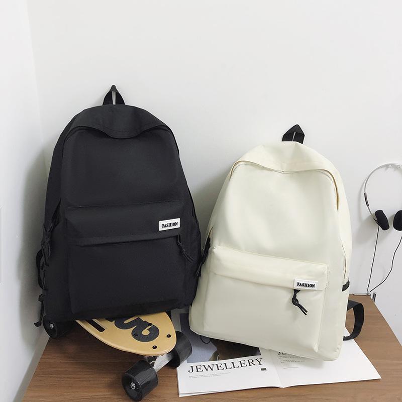 Simple Japanese backpack female simple outdoor leisure student schoolbag male high school student Baigou