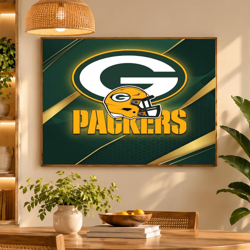 5D Diamond Painting Green Bay Packers DIY Full Drill Diamond Art Kit Home Decoration