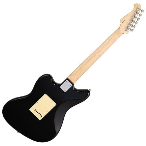 LEGEND LJM-Z TT BKBK Electric Guitar, Legend Jazzmaster Type, Black, with Locking Tuners