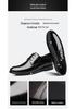 Men's Black Leather Formal and Casual Shoes - Korean Style for Office, Business, and Weddings