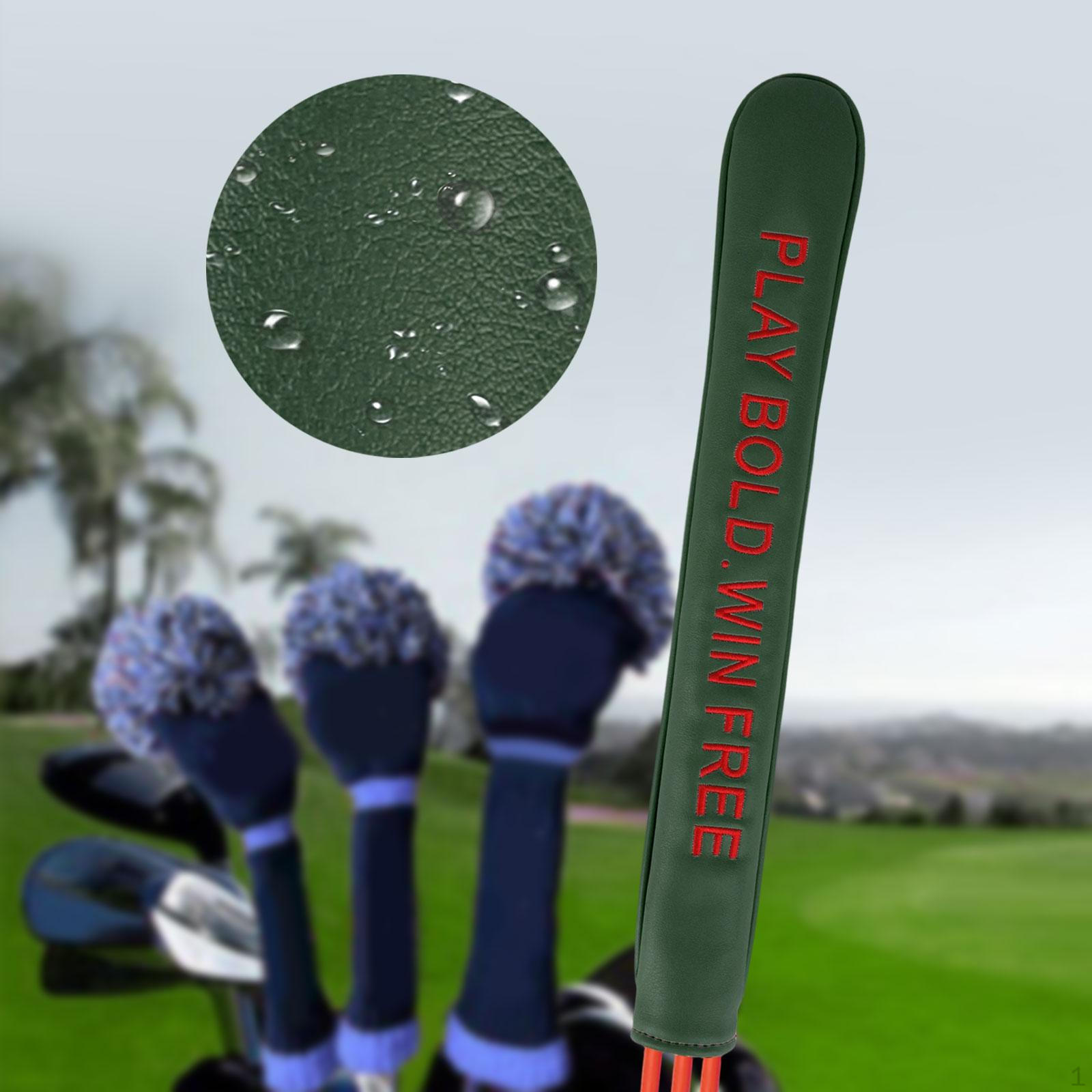 

Cover for Golf Alignment Rods, Scratch-resistant, Portable, Club Heads And Accessories зелений