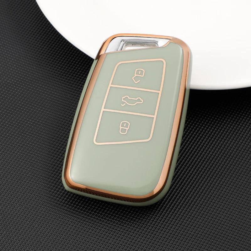 Soft TPU Car Remote Key Case Cover Shell For VW Volkswagen Passat B8 Magotan For Skoda Kodiaq Superb A7 Smart Keyless