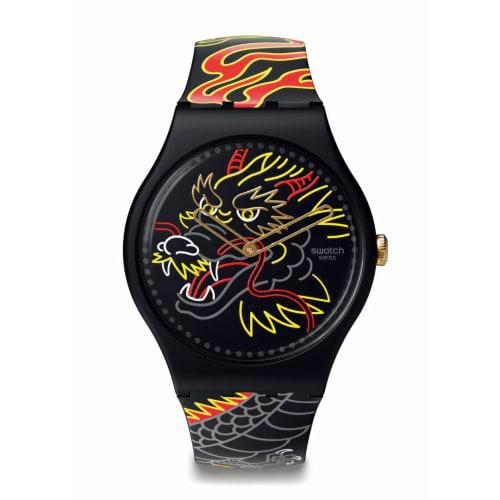 Swatch Dragon In Wind Pay! New Gent Watch SO29Z137-5300