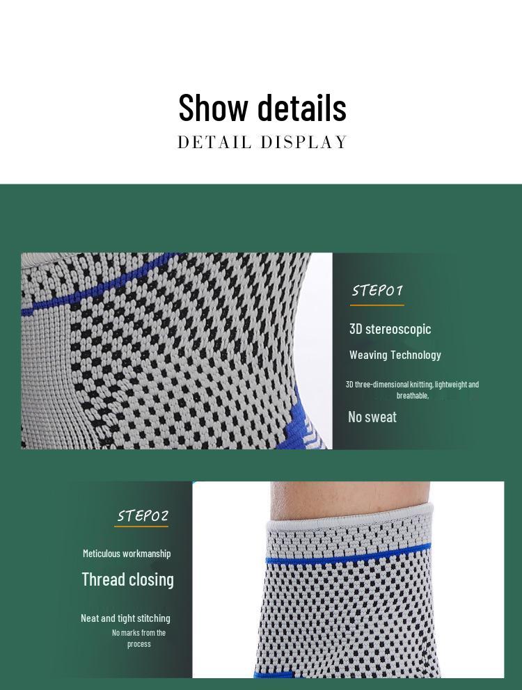 Breathable Knitted Ankle Brace - Anti-Sprain Support for Sports, Fitness, and Yoga