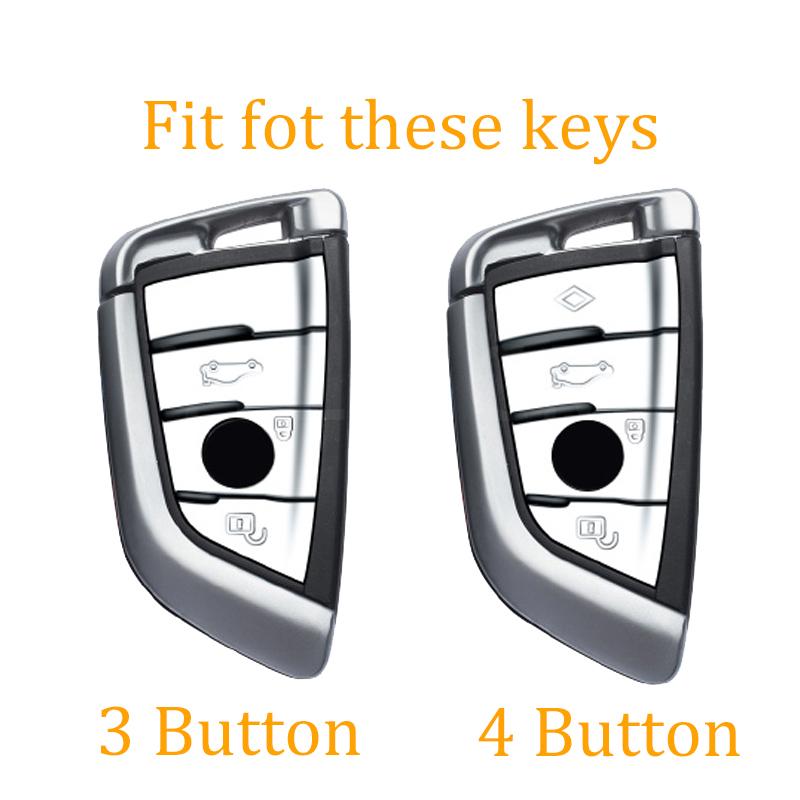 3/4 Buttons New Tpu Car Key Cover Case For Bmw X1 X3 X4 X5 X6 F15 F16 F48 G30 G38 525 540 740 1 2 5 7 Series Key Protector