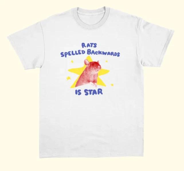 ats spelled backwards is star - unisex rat t Shirt, funny animal t Shirt 3XL