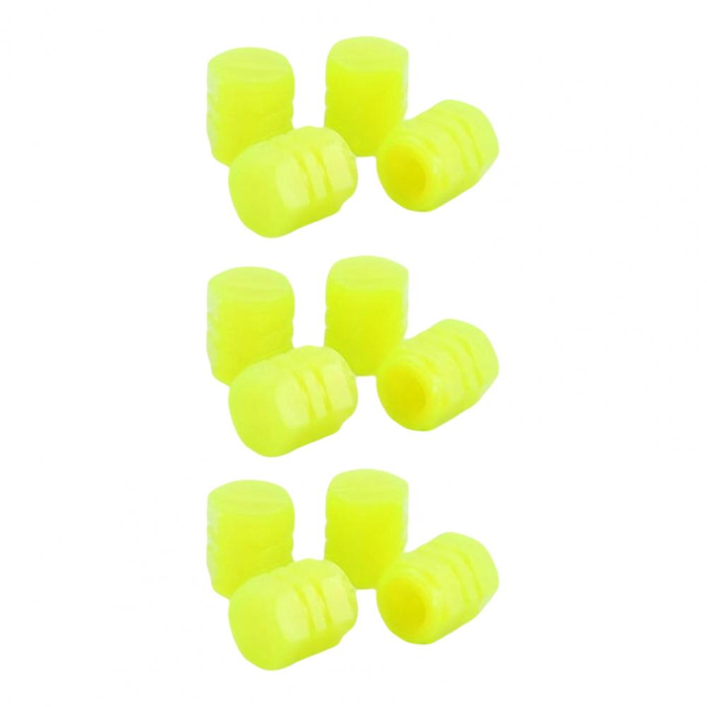 Beleuchtete Ventilkappenschrauben Leuchten im Dunkeln Reifenventilkappen Erhöhte Sichtbarkeit Leuchtende Reifenventilkappensets für Autos für die meisten