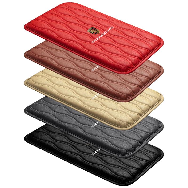 1 ks Kožené podložky loketní opěrky do auta Ochranný voděodolný polštář na ruku Pro Porsche Boxster Cayenne Panamera Macan Cayman 911 918 996 917 991