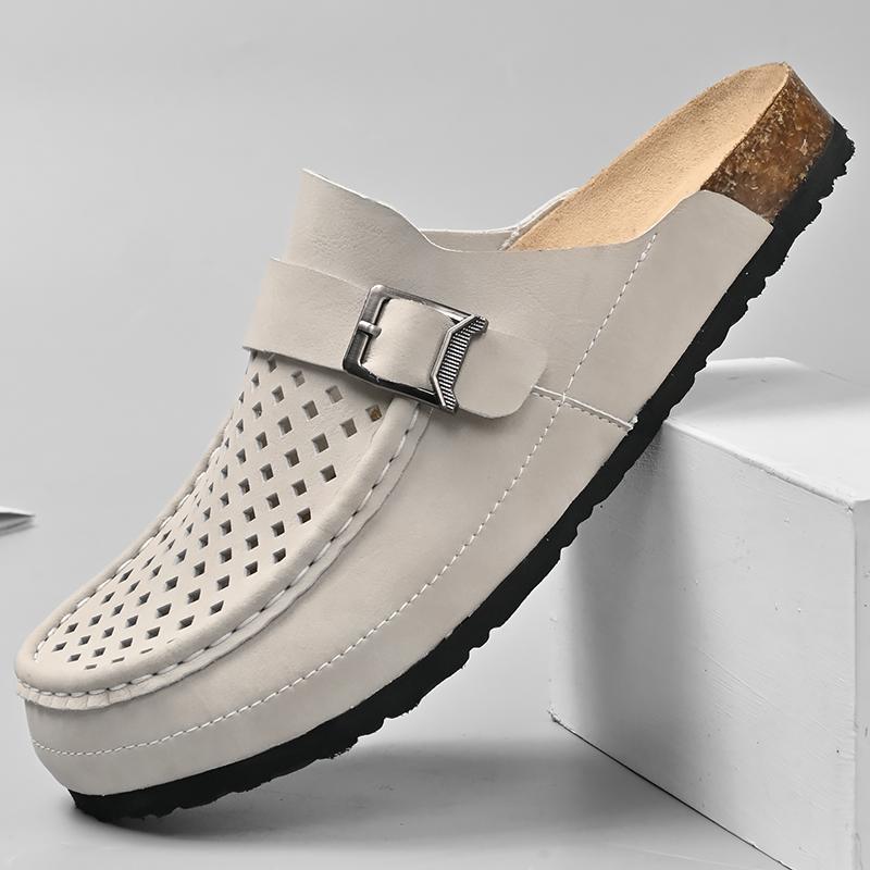 Hot Selling Breathable Lightweight Flat Shoes Europe America Men's Versatile Outdoor Slippers Fashionable Men's Beach Shoes