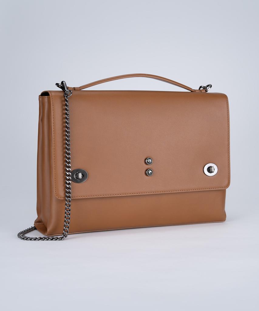 Plaadico Plaadico_S Satchel, Caramel Tan