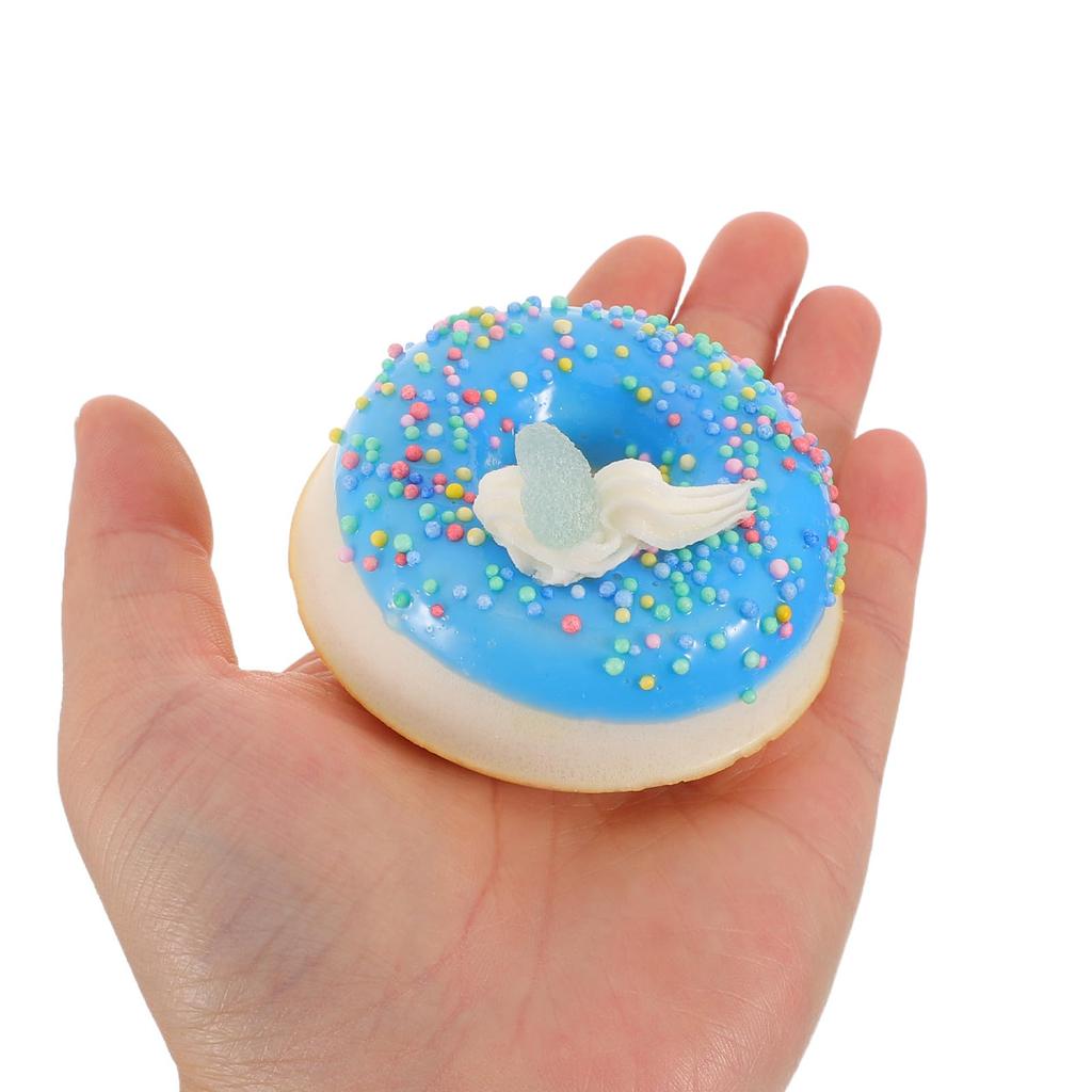FRCOLOR Candy Toy Donut PU 7 Dessert Food Sample Toy Model, Donuts, Large, Pieces, Toy,
