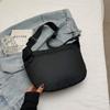 Black Waterproof PU Chest Bag Outdoor Cycling Bag Men Women Crossbody Mobile Phone Bag