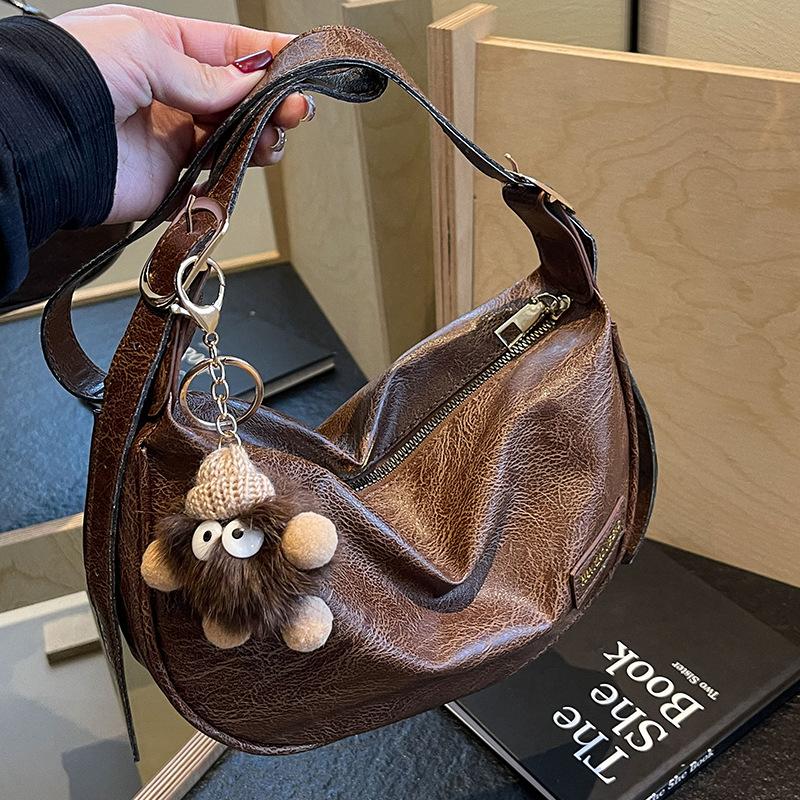 High-End Niche Bag Women'S Broadband Messenger Bag Women'S Retro Versatile One-Shoulder Dumpling Bag Women