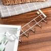 White Over The Door 5 Hooks Hanger Secure Strong Metal Hook Storage Holder