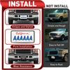 Front License Plate Holder Bracket Compatible with 1999-2004 Ford F-250 F-350 F-450 F-550 Super Duty Excursion License Plate Mounting Frames