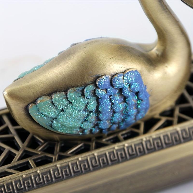 1PC Swan Lake Chinese Incense Dual-purpose Furnace Home Desktop Small Ornament