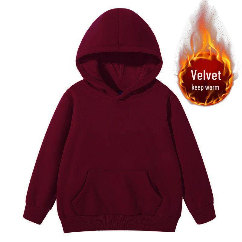 Kinder Kapuzensweatshirt: Individuelles Logo, Schul- und Teamuniform, reine Baumwollmischung für Jungen und Mädchen
